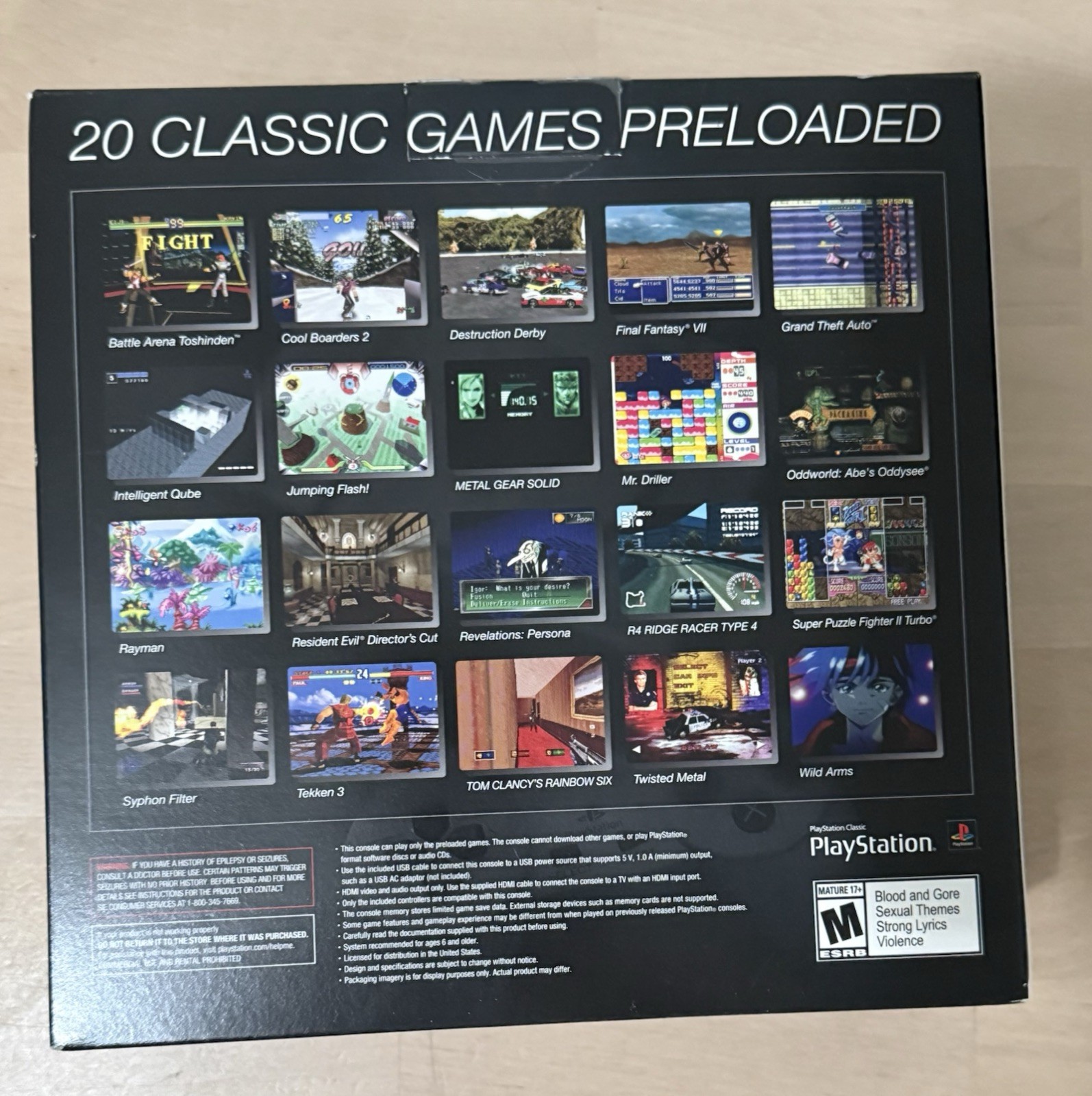 Sony PlayStation Classic Micro Console Gray USB Console Platform Model