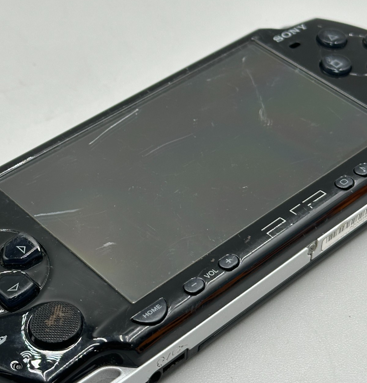 Sony PSP-2001 PlayStation Portable Handheld Console ONLY Black Fair Condition
