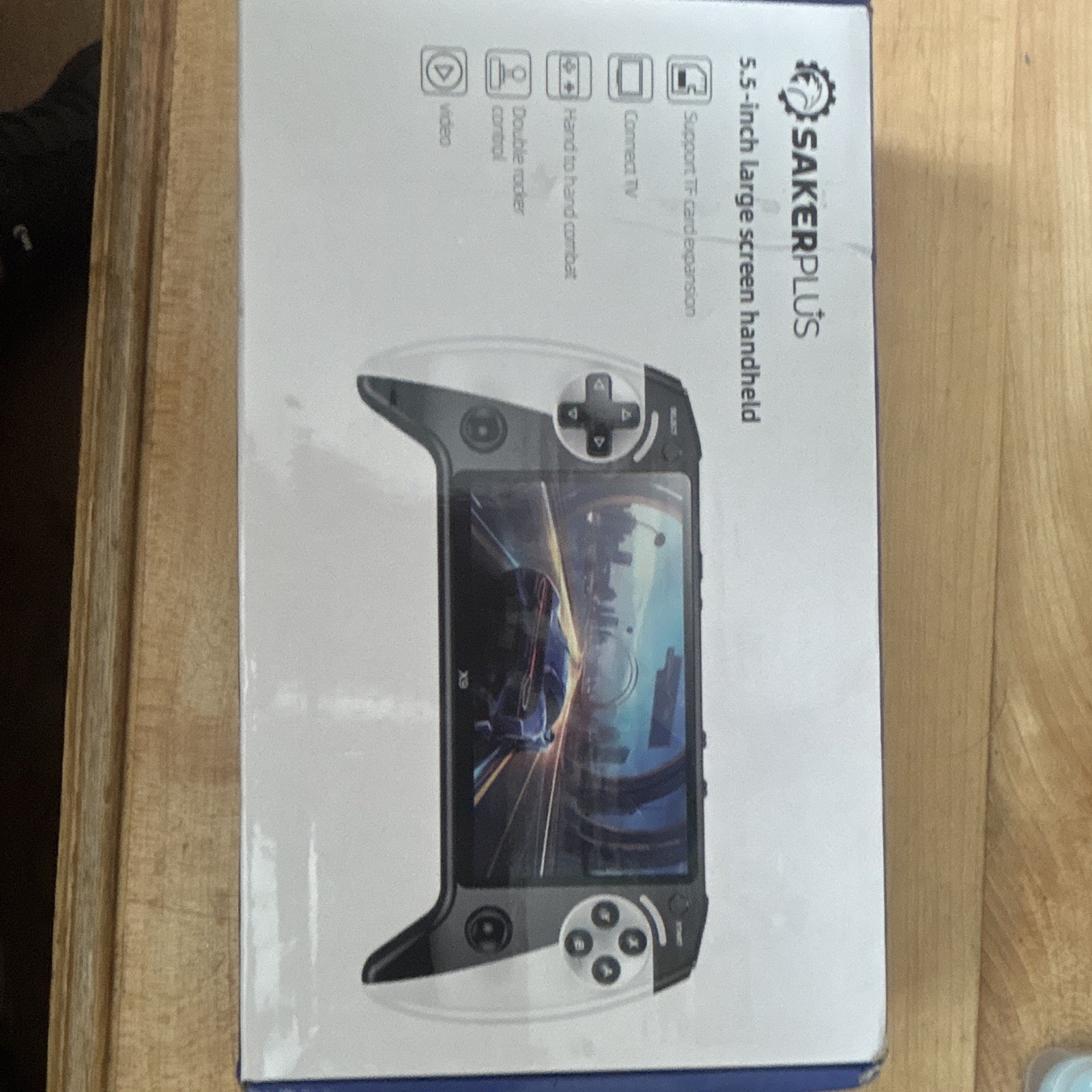 SAKERPLUS X9 5.5in Screen Handheld Game Console TV Out TF Slot