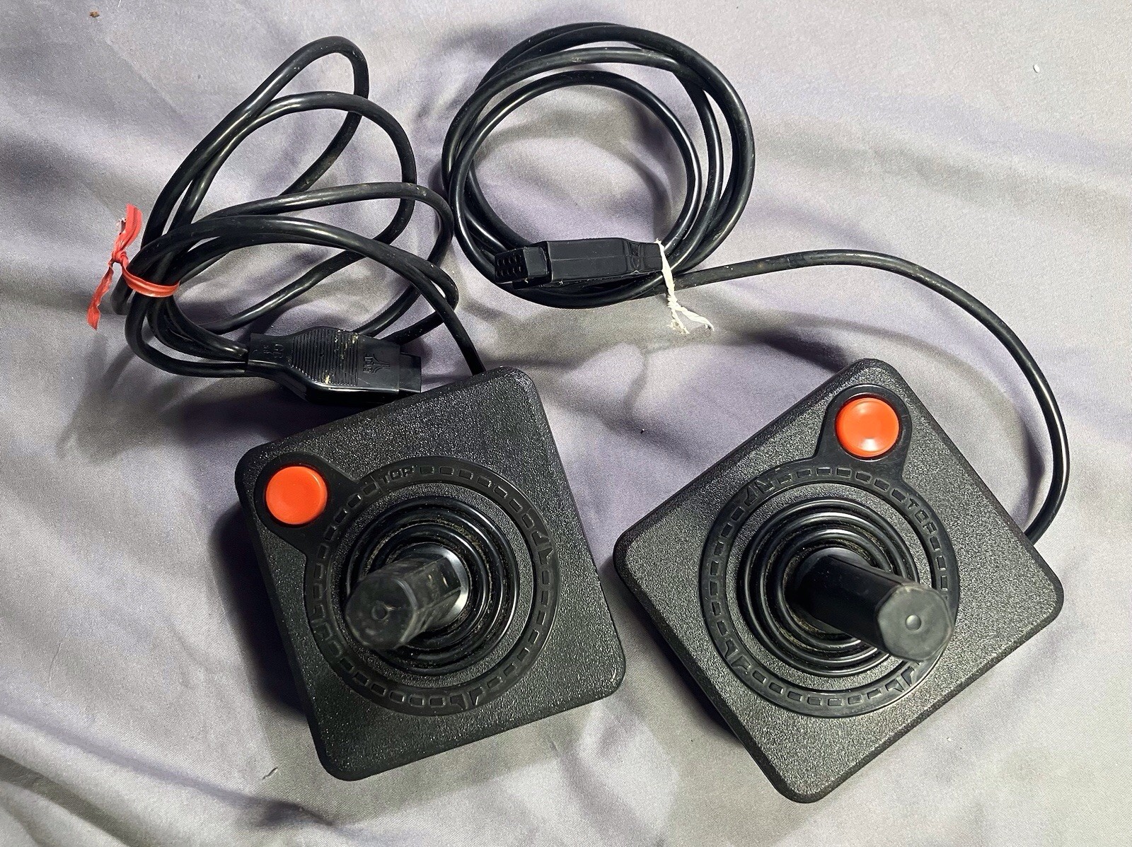 Atari CX-2600 CONSOLE-Joysticks, Power Supply, Switch & Game Case UNTESTED AS-IS
