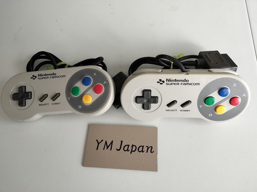 Nintendo Super Famicom Console Complete Set w/5 Games Tested Japan Used