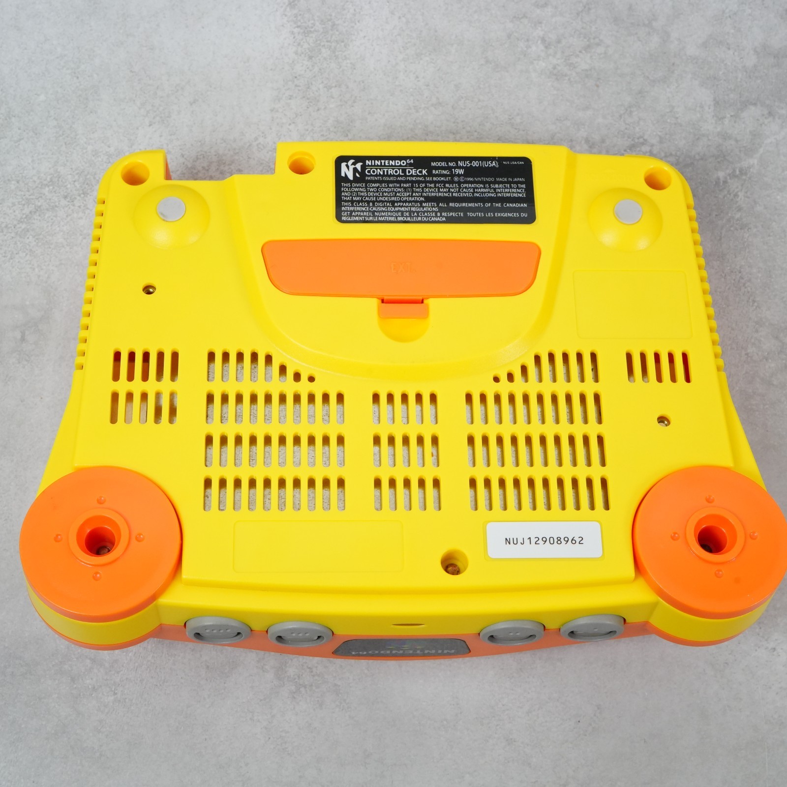 Nintendo 64 N64 HDMI MOD Orange Yellow Replacement Shell Console NUS-001 TESTED