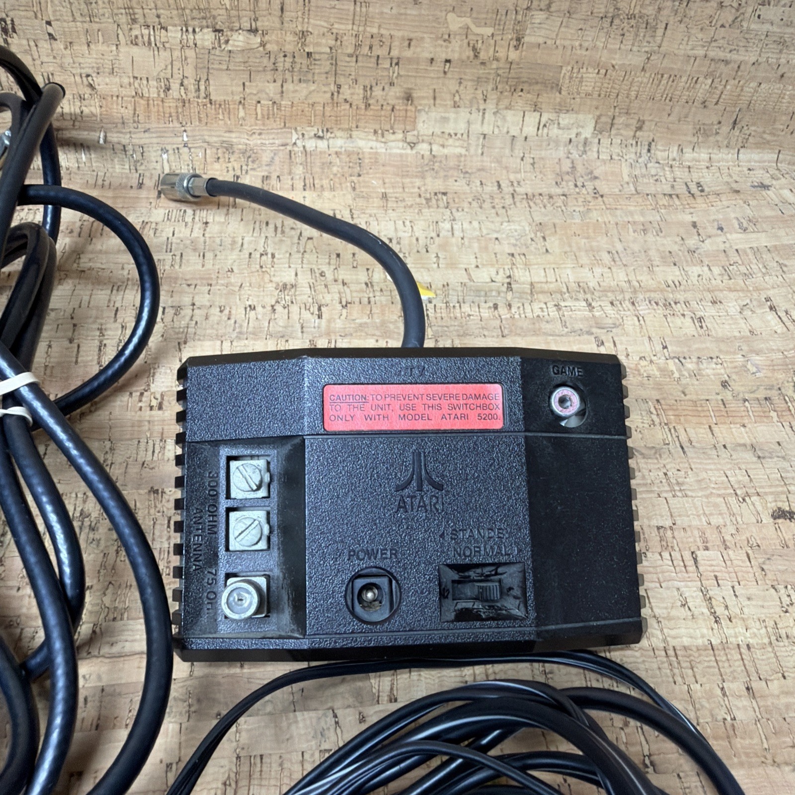 Atari 5200 4 Port Console w/Cords & 3 Controllers & Switch Box Tested