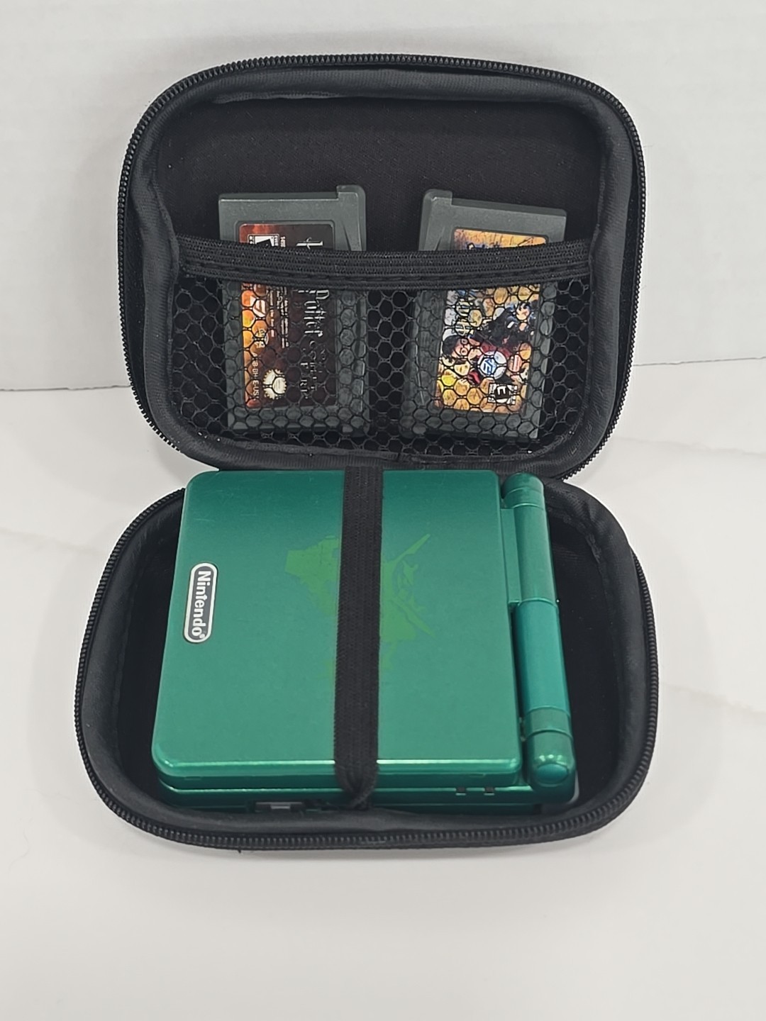Nintendo Game Boy Advance SP Rayquaza Pokemon Console AGS-001 + 2 Harry Potters