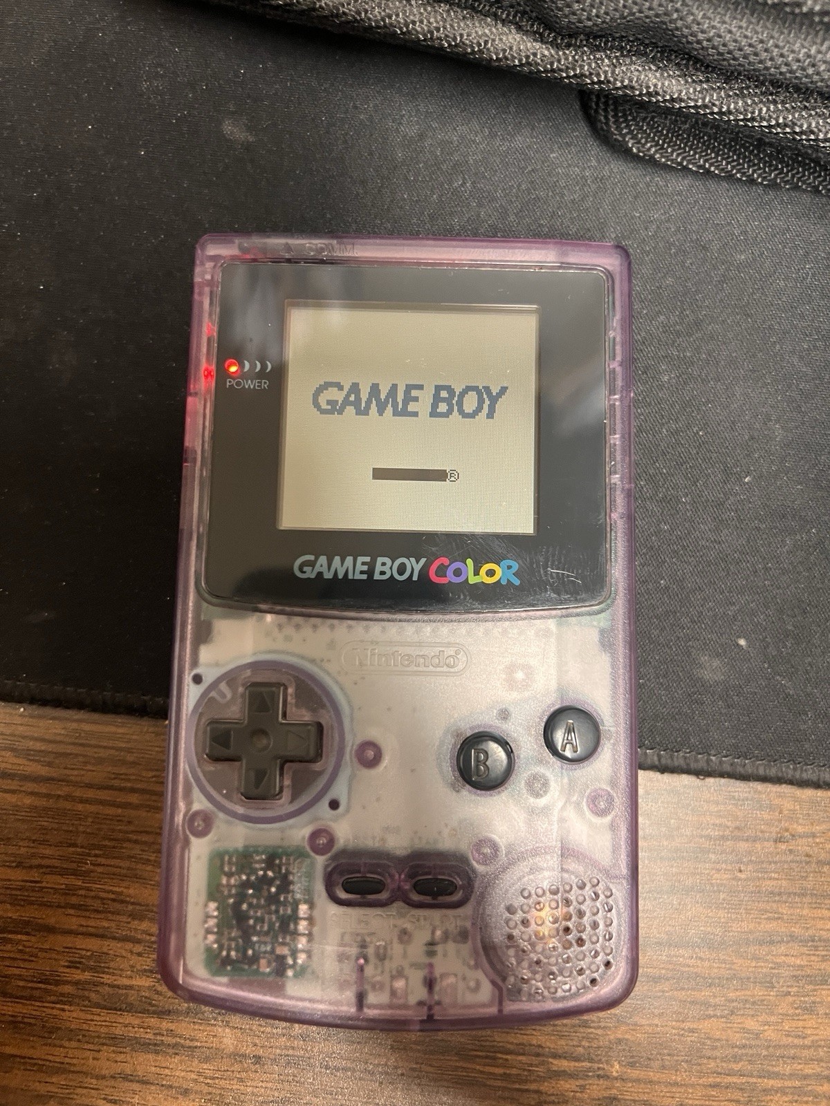 Nintendo Game Boy Color Handheld System – Atomic Purple with 3 games and bag