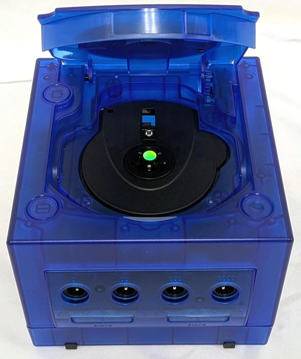 Nintendo GameCube Translucent Funtastic DARK BLUE Gaming Console System Bundle
