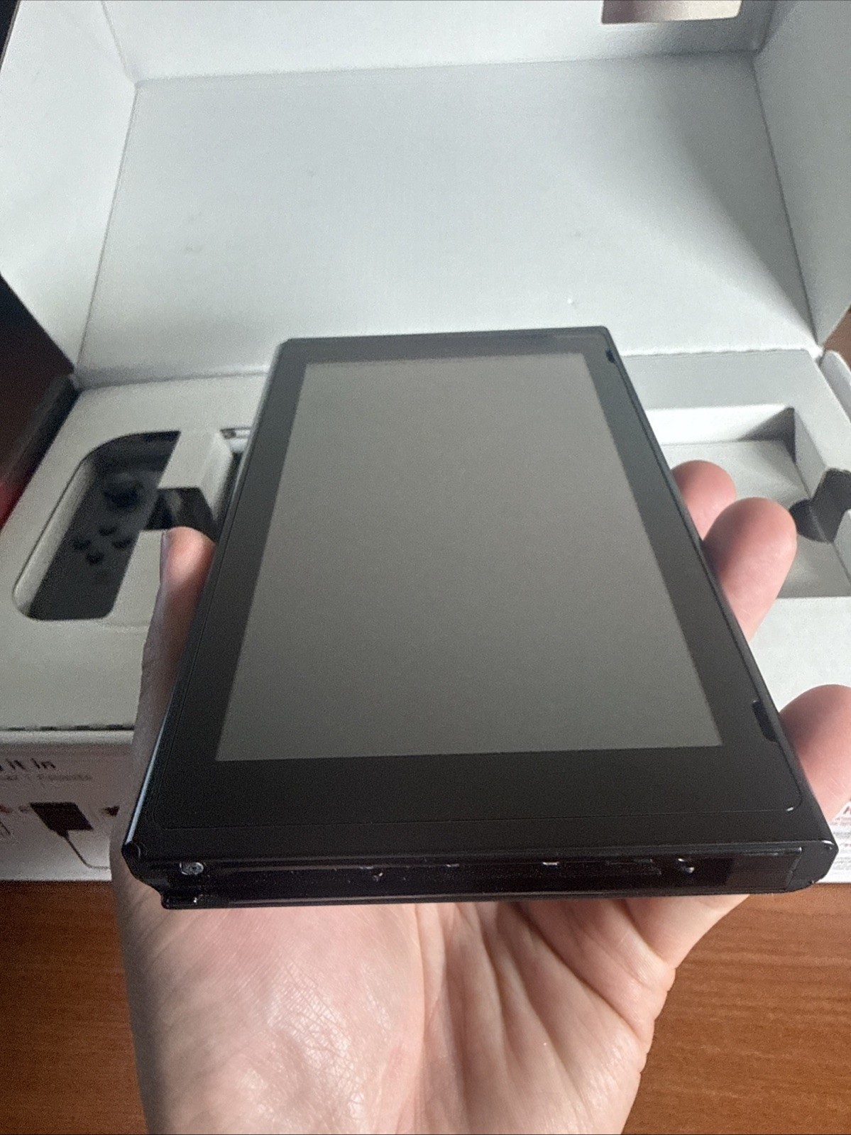 Nintendo Switch HAC-001 32GB Console with Gray Joy‑Con W Box Complete.