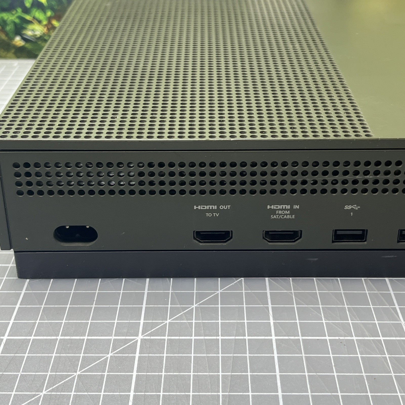 Microsoft Xbox One S 1TB Console Gaming System Works And Reset Military Green