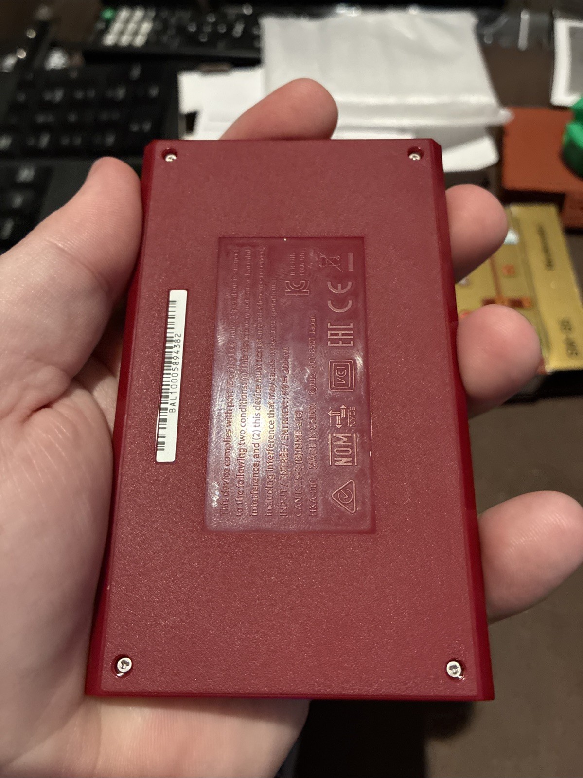 Nintendo Super Mario Bros Handheld Game and Watch w/ Color Screen/ Display Stand