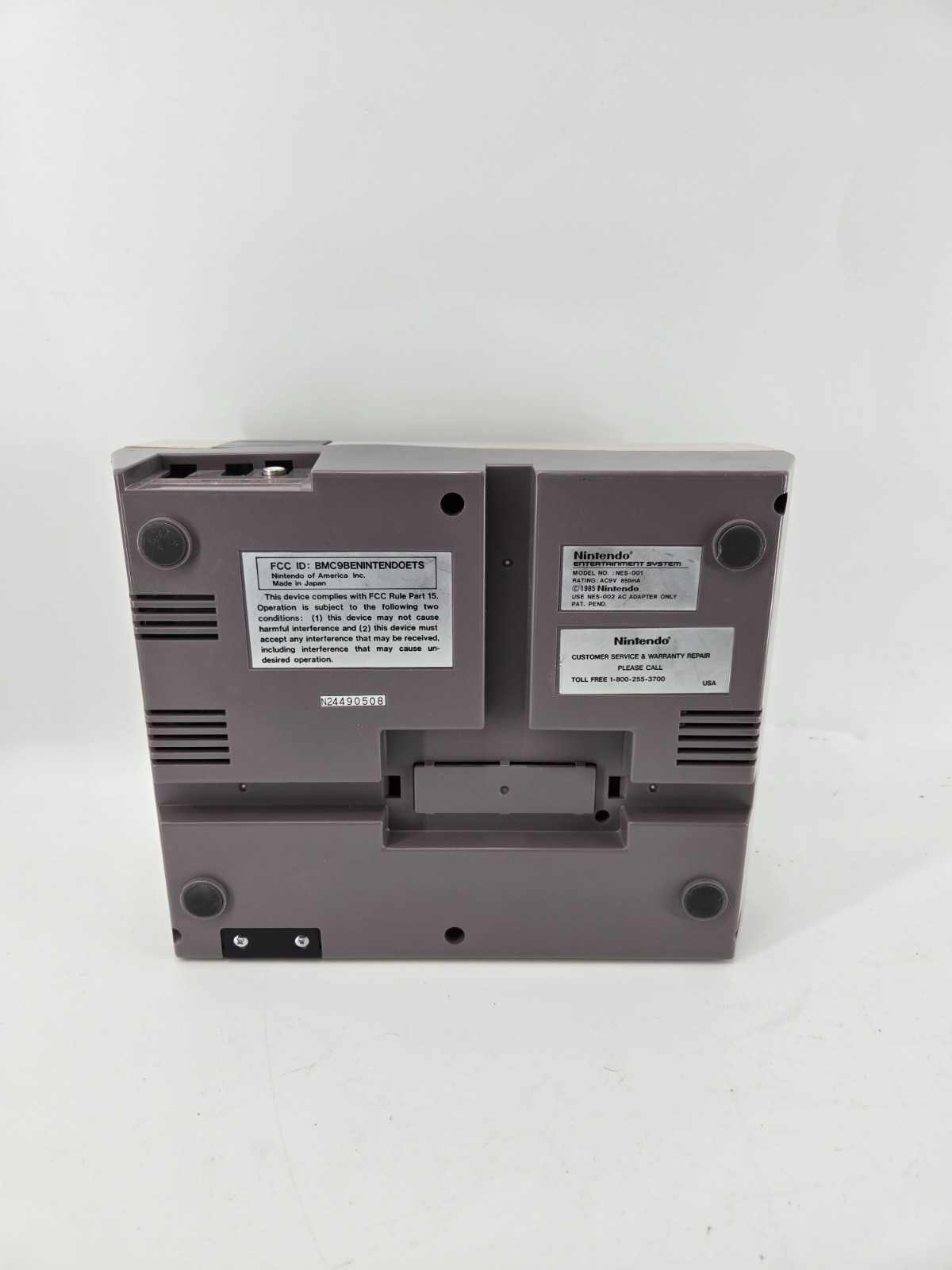 Nintendo NES NES-001 Console FOR PARTS OR REPAIR FLASHES RED #2