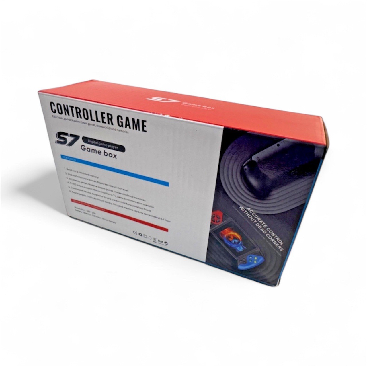 Controller Game S7 Game Box 5.7 inch Display Screen with TV Connect Black & Blue