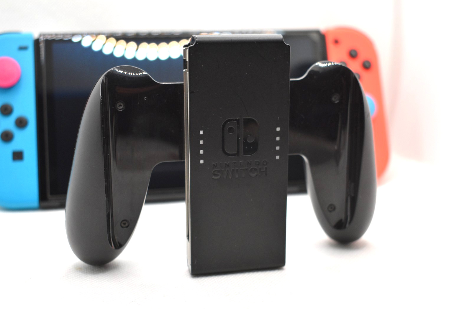 Nintendo Switch OLED Model HEG-001 Handheld Console 64GB Black/Neon Blue / Pink