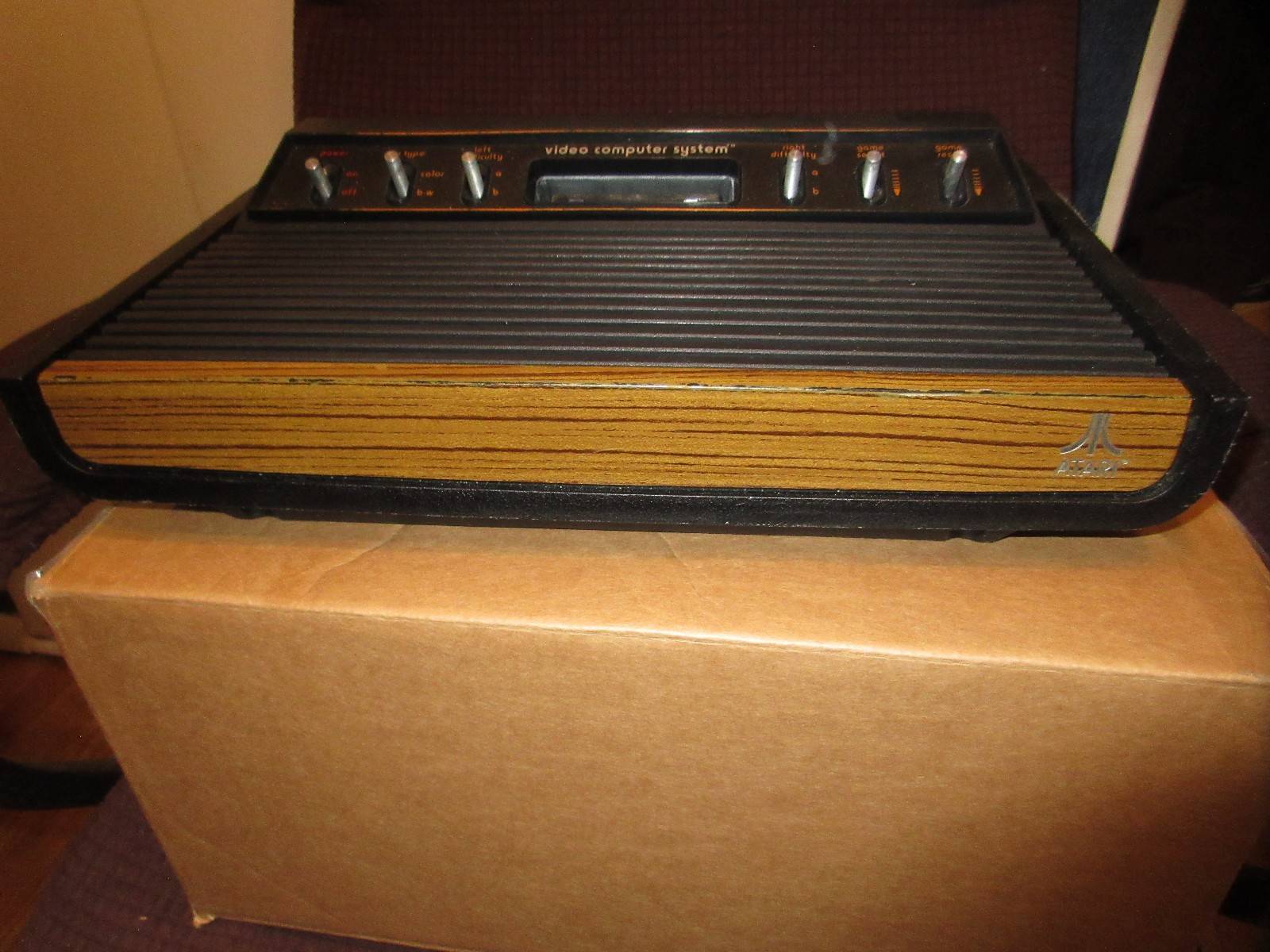 Atari 2600 (CX-2600) Heavy Sixer Console Sunnyvale Tested – Working OK