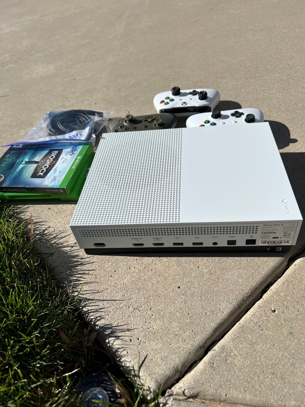 Microsoft Xbox One S Bundle 500GB Game Console – With 3 Controllers 3 Games