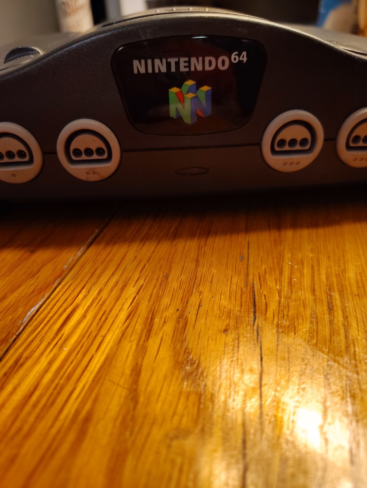 Nintendo 64 System Home Console & Cables Charcoal Gray, Tested Works