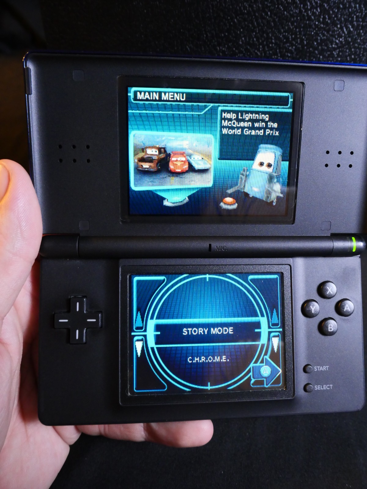 Nintendo DS Lite Blue/Black W/ Charger, Spore, Cars 2, Shrek Smash n’ Crash