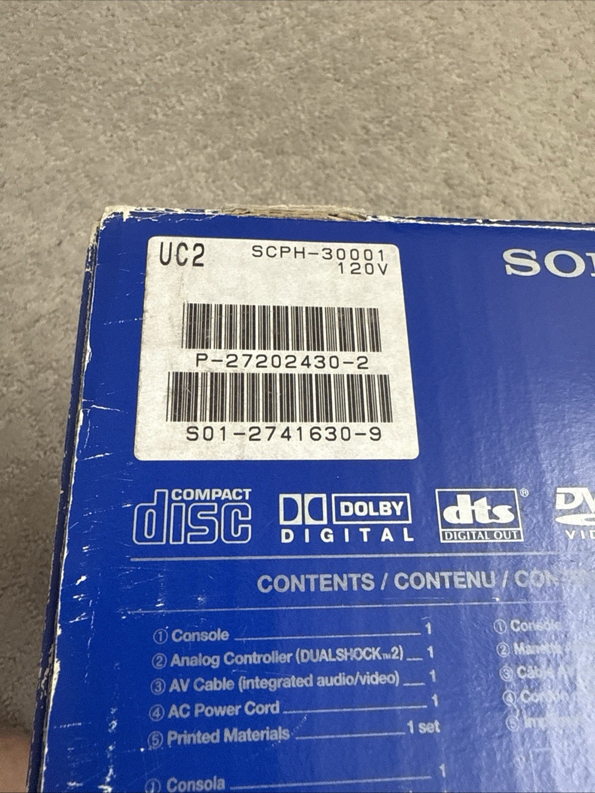 Sony PlayStation 2 Console – Black (SCPH-39001)
