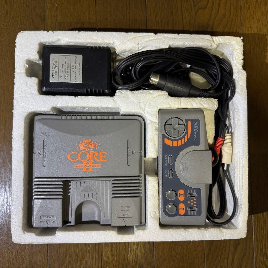 NEC PC Engine CoreGrafx II PI-TG7 Console Complete in Box Tested Japan