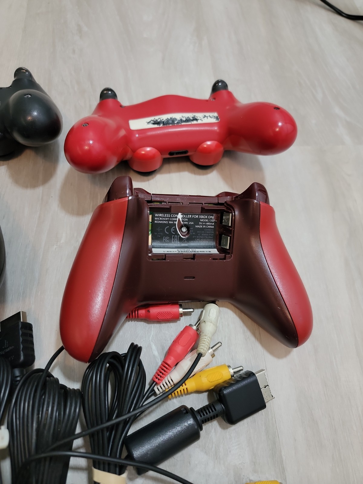 Mixed Video Game Console Accessories Lot – Controllers Cords Adapters
