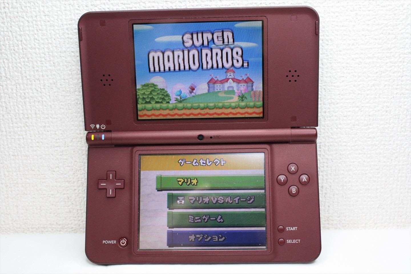 Nintendo DSi LL Console Wine Red UTL-001 Japanese version/ Tested w/case #450