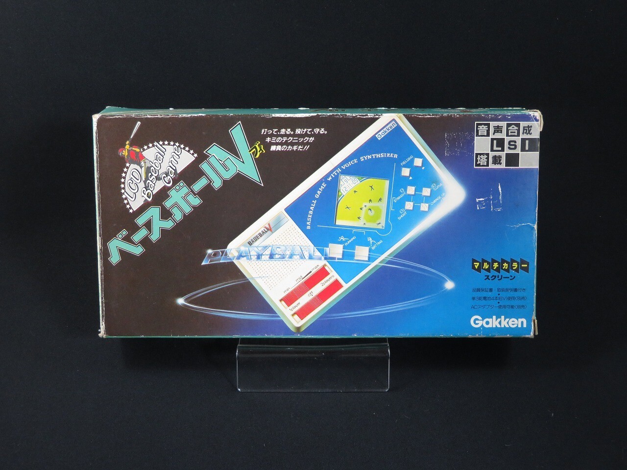 Tested LCD Baseball V Multi Color Handheld Game Gakken LSl made in Japan 1