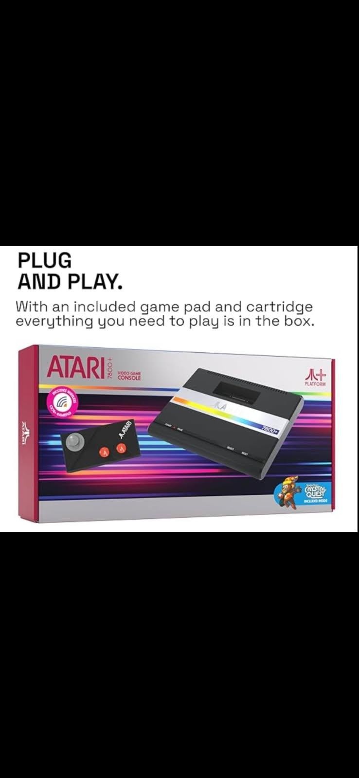 2024 Atari 7800 Plus Official HDMI Console & Wireless Controller 7800+ Sealed