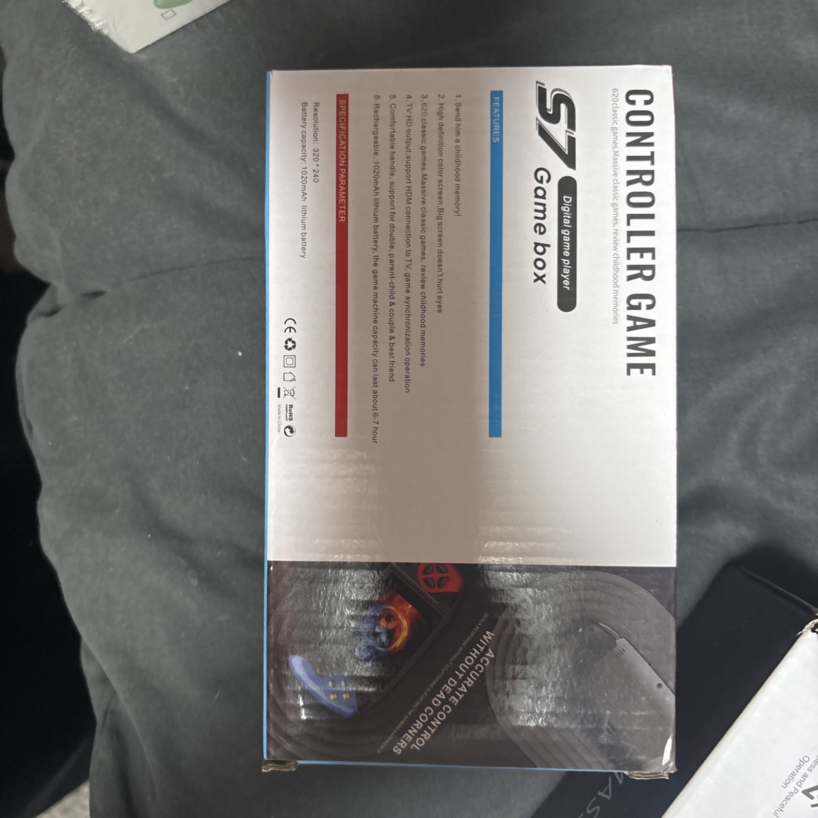 Controller Game S7 Game Box 5.7 inch Display Screen with TV Connect 620 Games