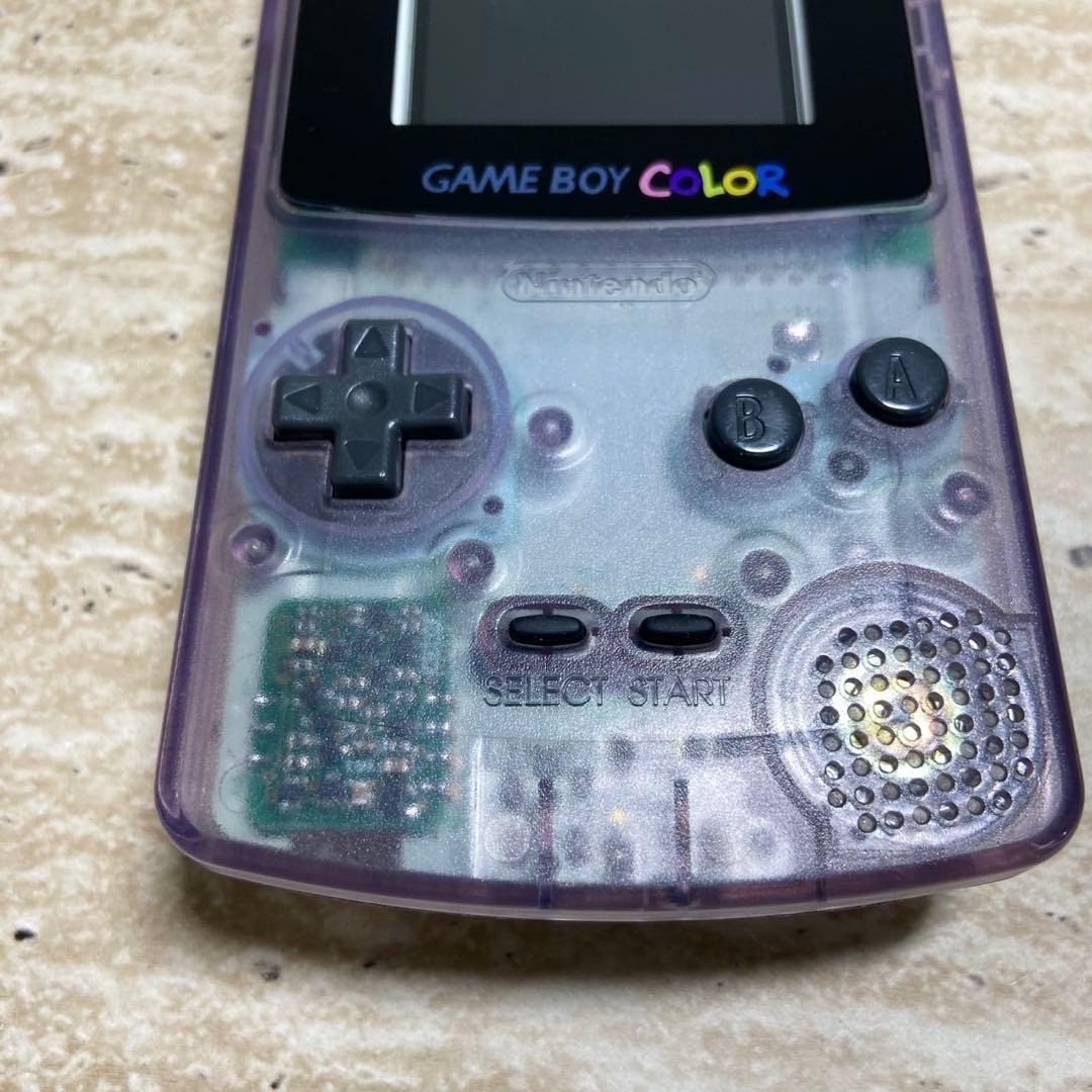 Nintendo Game Boy Color Clear Purple IPS LCD Custom Console 7021