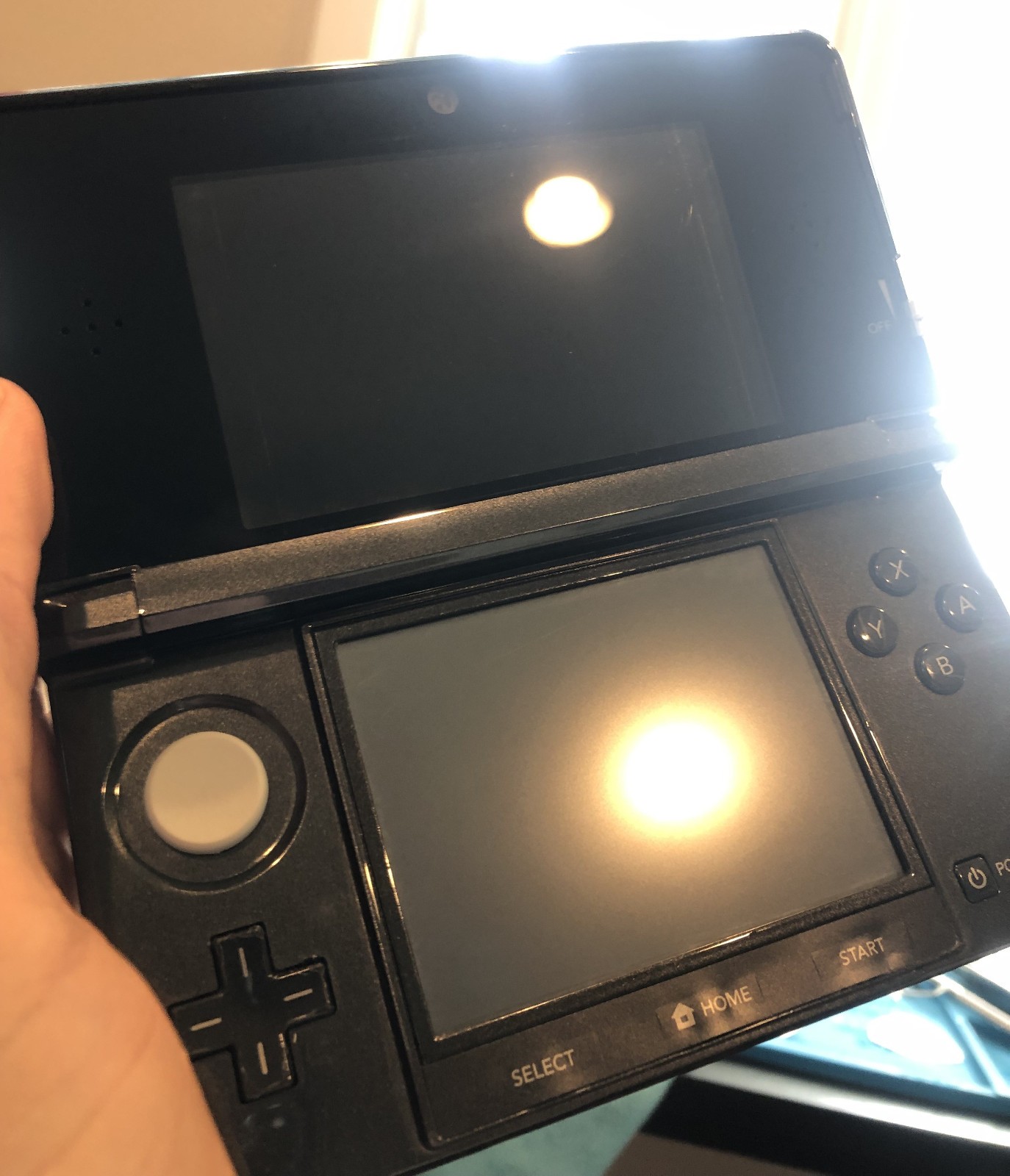 Nintendo 3DS Cosmo Black CTR-001 Console –New Charger/TouchScreen/Pad/Battery