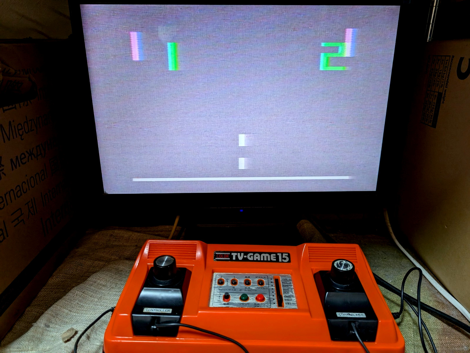 Nintendo Color TV game TV-GAME15 CTG-15V console Japan Box Manual