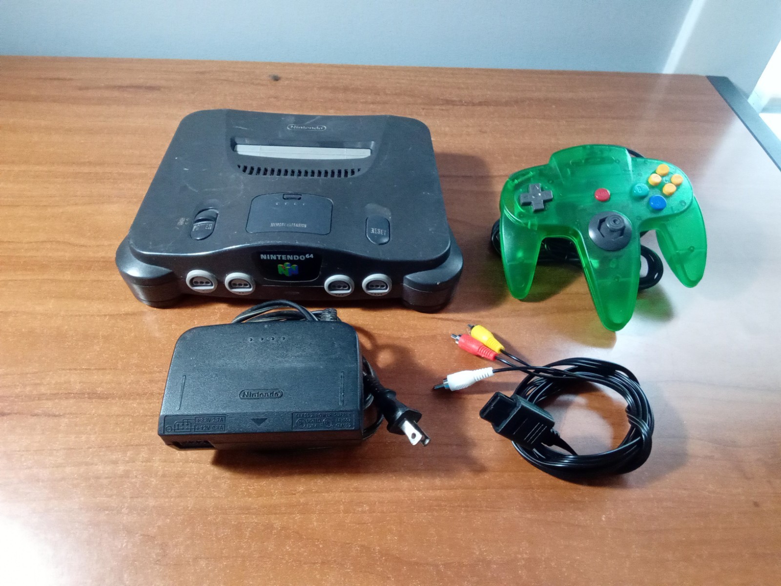 Nintendo 64 N64 System Console – Charcoal Gray + Cables + Controller TESTED LotB