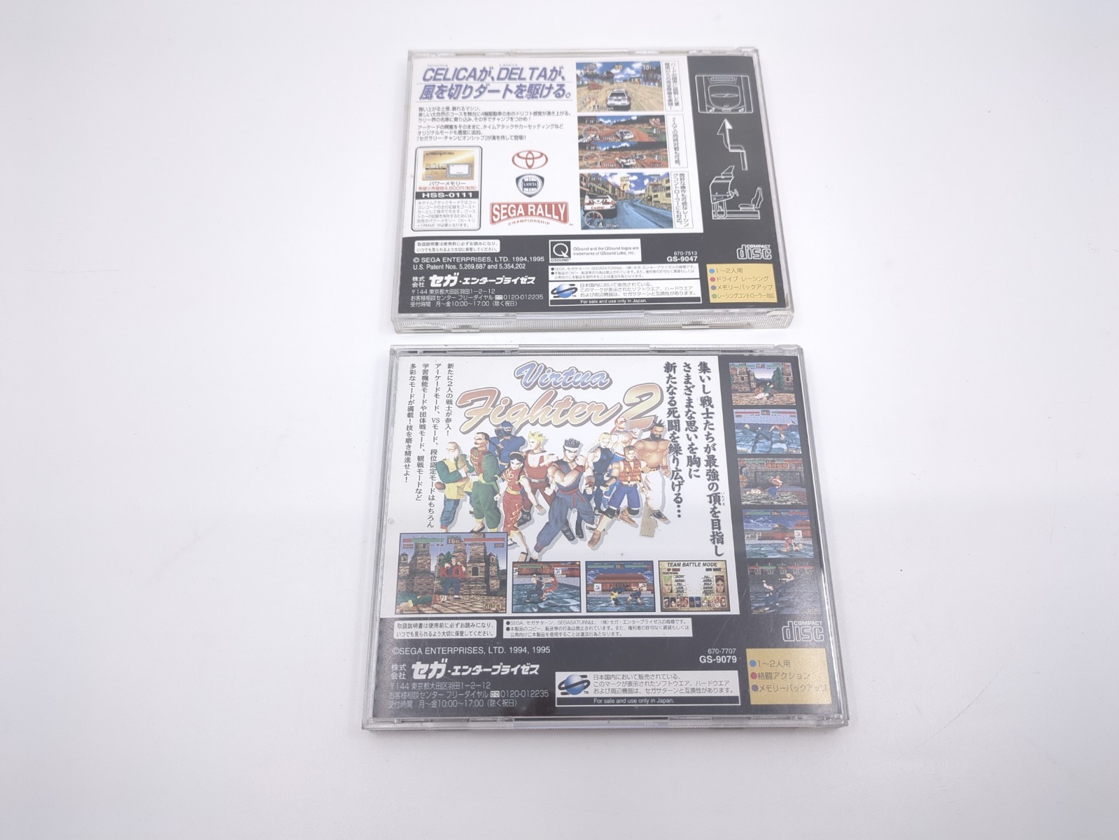 Sega Saturn White Console HST-3220 NTSC-J Japan Tested w/ 2 Games