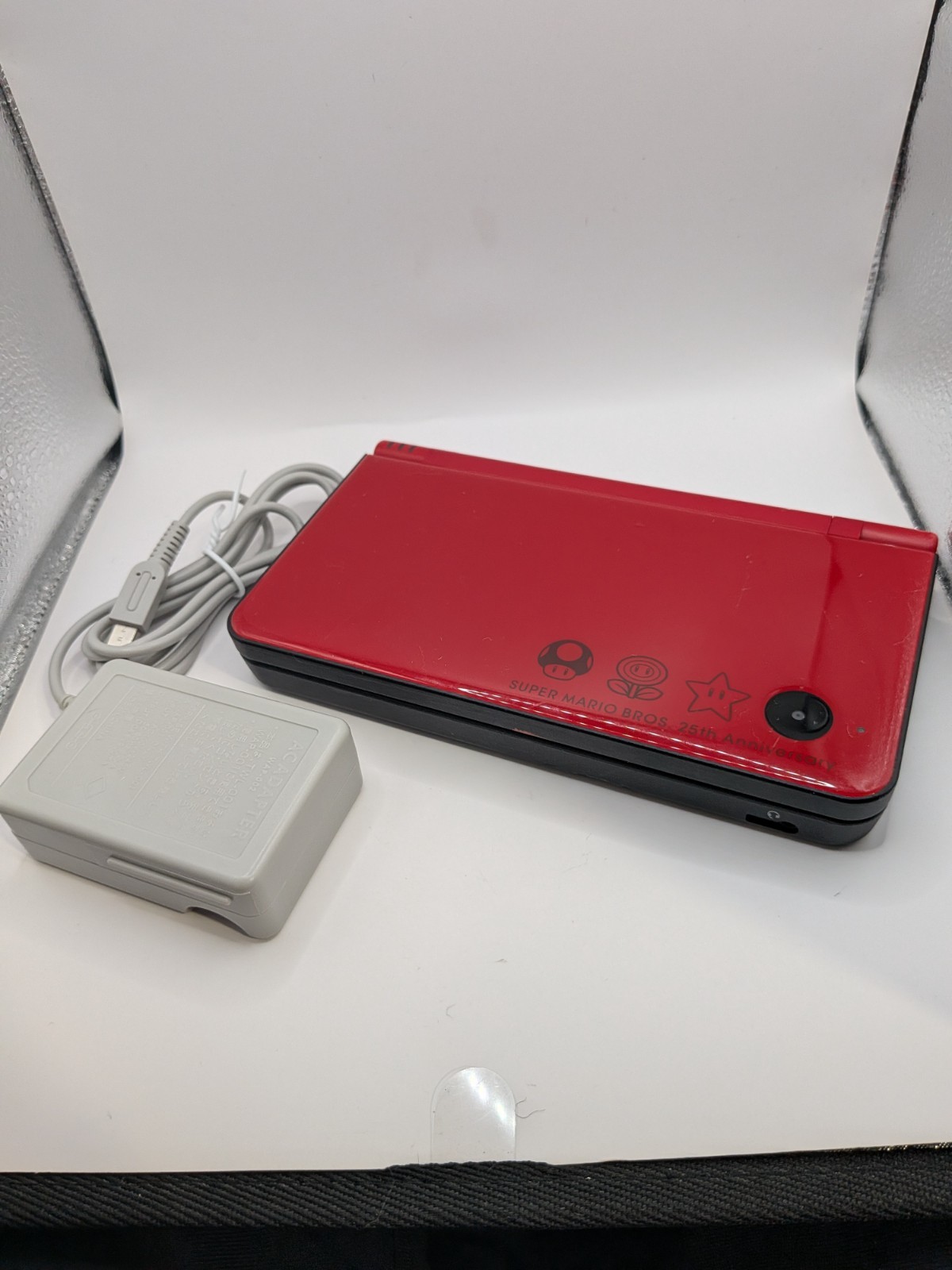 Nintendo DSi XL – Red Mario 25th – Tested & Works – Backlight Issue