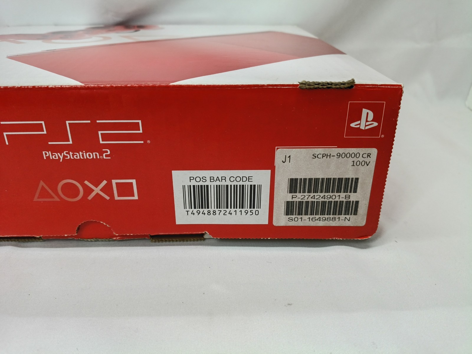 PS2 Console Cinnabar Red Boxed set Memory SCPH-90000CR NTSC-J Japan Tested CIB