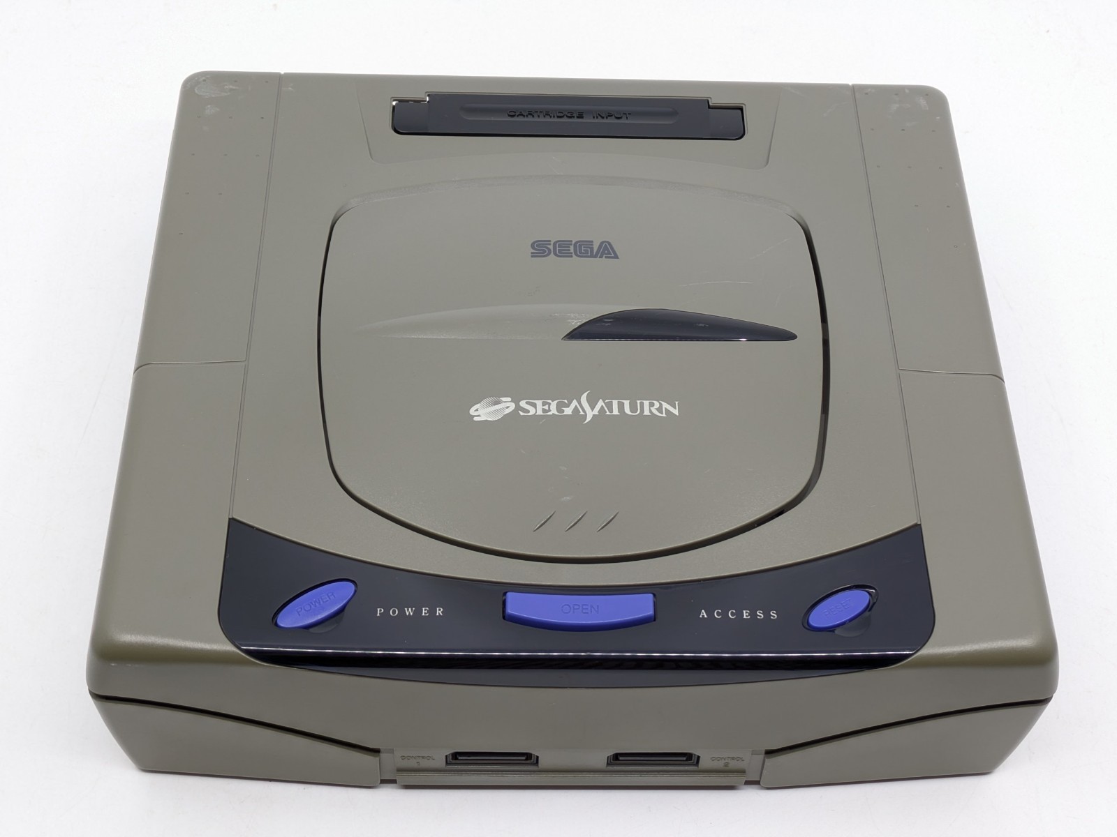 SEGA Saturn HST-3210 Gray Console Complete Set Tested Japan NTSC-J