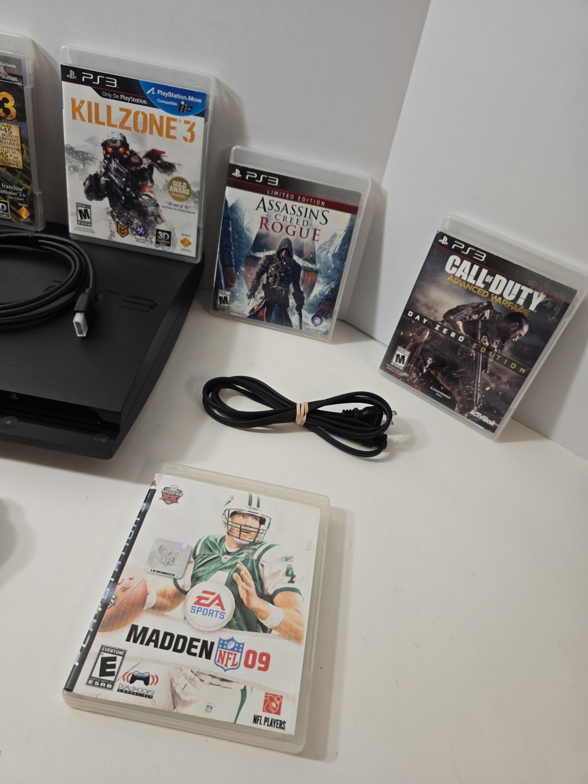 PlayStation 3 Slim 160GB Console 8 GAME MEGA BUNDLE! CLEAN/TESTED! SHIPS FREE🔥