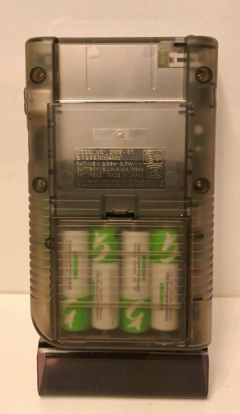 Vintage Nintendo Gameboy DMG Clear BLACK Retro Video Game Console – No Game