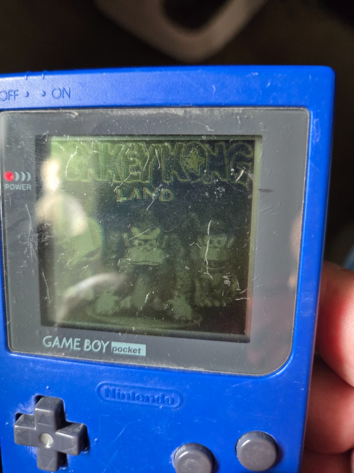 Nintendo Game Boy Pocket MGB-001 Blue Handheld Console System Tested with games