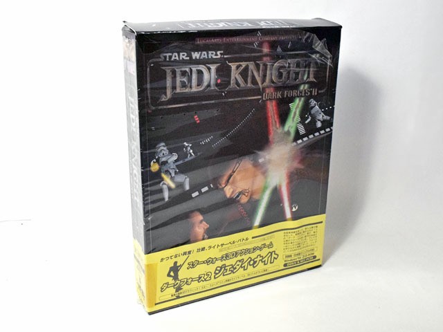 Star Wars Jedi Knight Dark Force II PC 2CD-ROM Windows 95 Rare, Box Damage