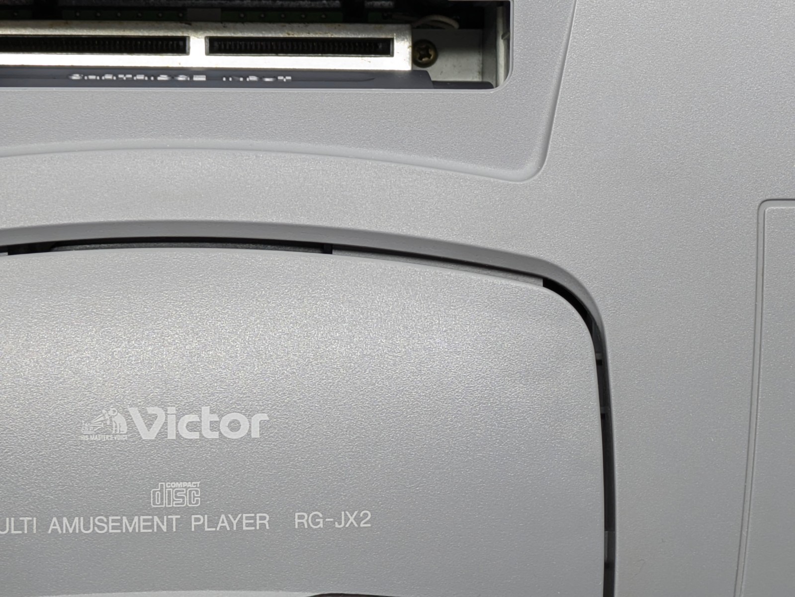 Sega Victor V-Saturn RG-JX2 Gray Console Complete Set NTSC-J Japan Tested