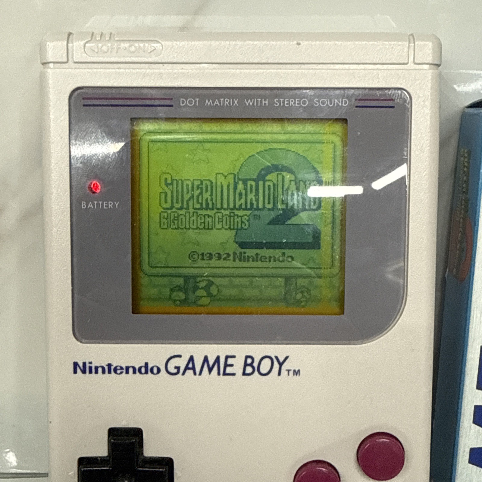 Nintendo Game Boy Launch Edition Handheld System Console DMG-01 & Super Mario 2
