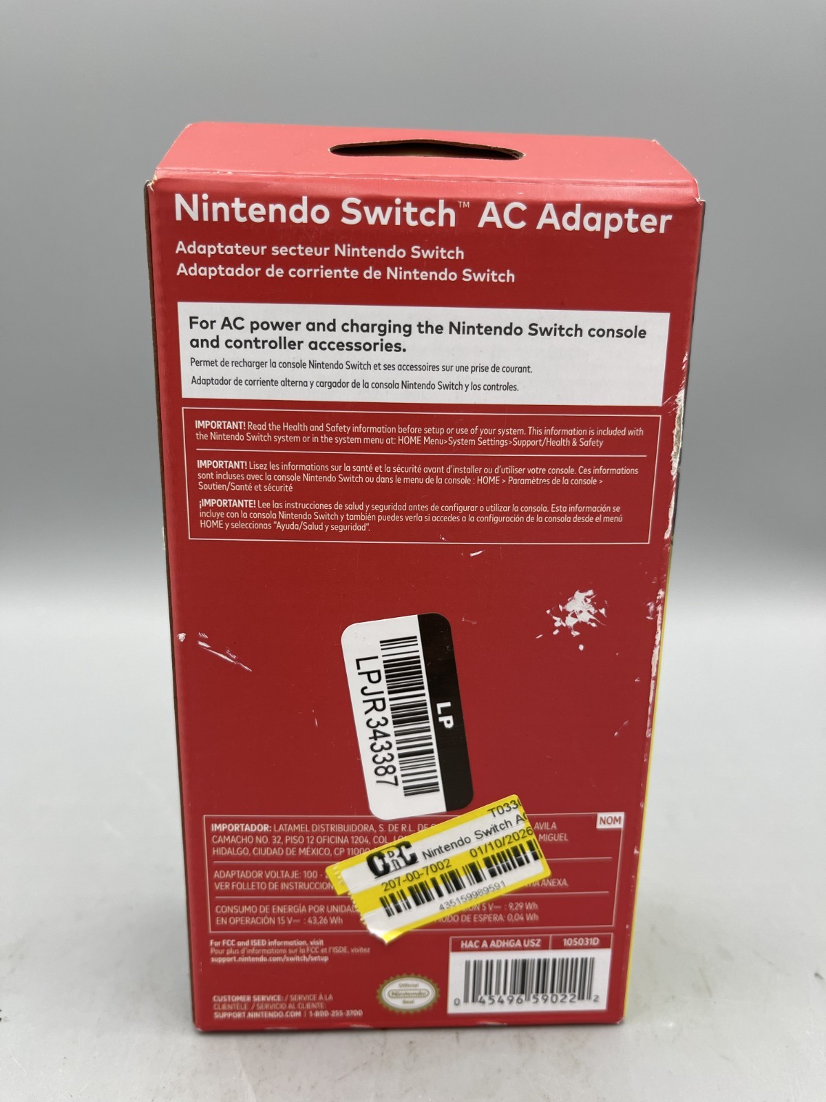 Nintendo Switch AC Adapter New Special [2017 Adapter Console]