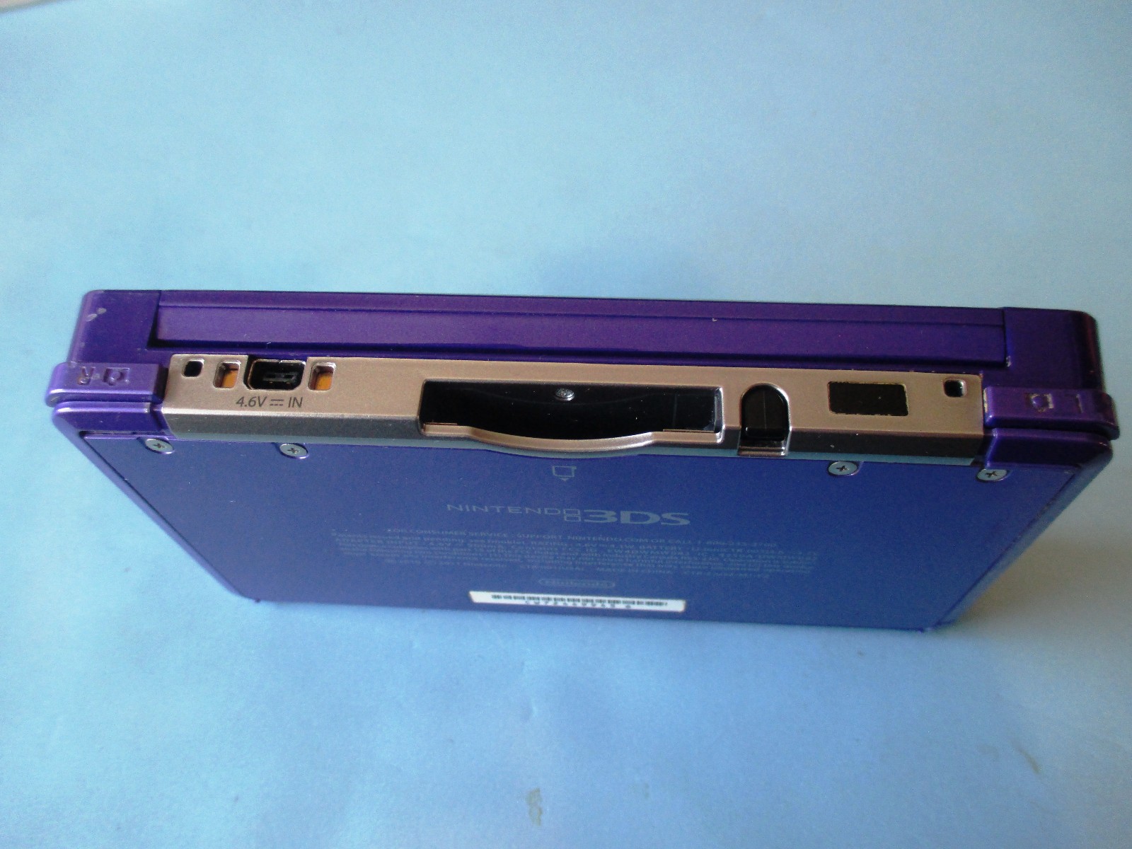 Nintendo 3DS Midnight Purple System in Box w/Charger FREE Shipping!