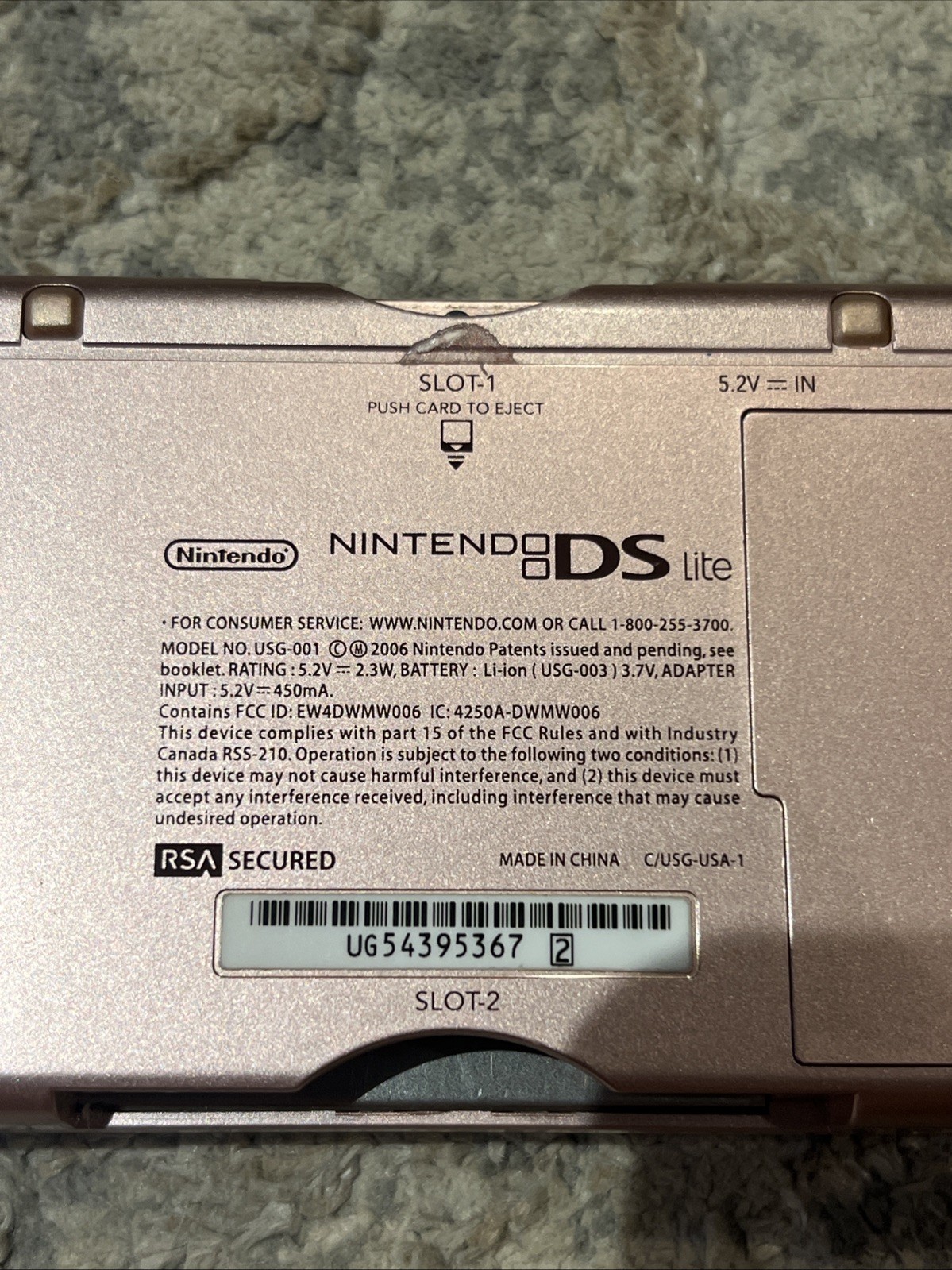 Nintendo DS Lite Pink Handheld Console Tested