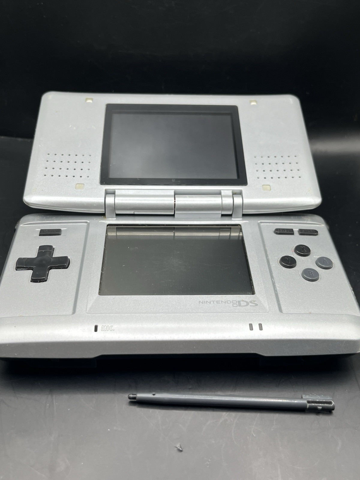 Nintendo DS Original NTR-001 Console – Titanium Silver – Plus Charger – Tested