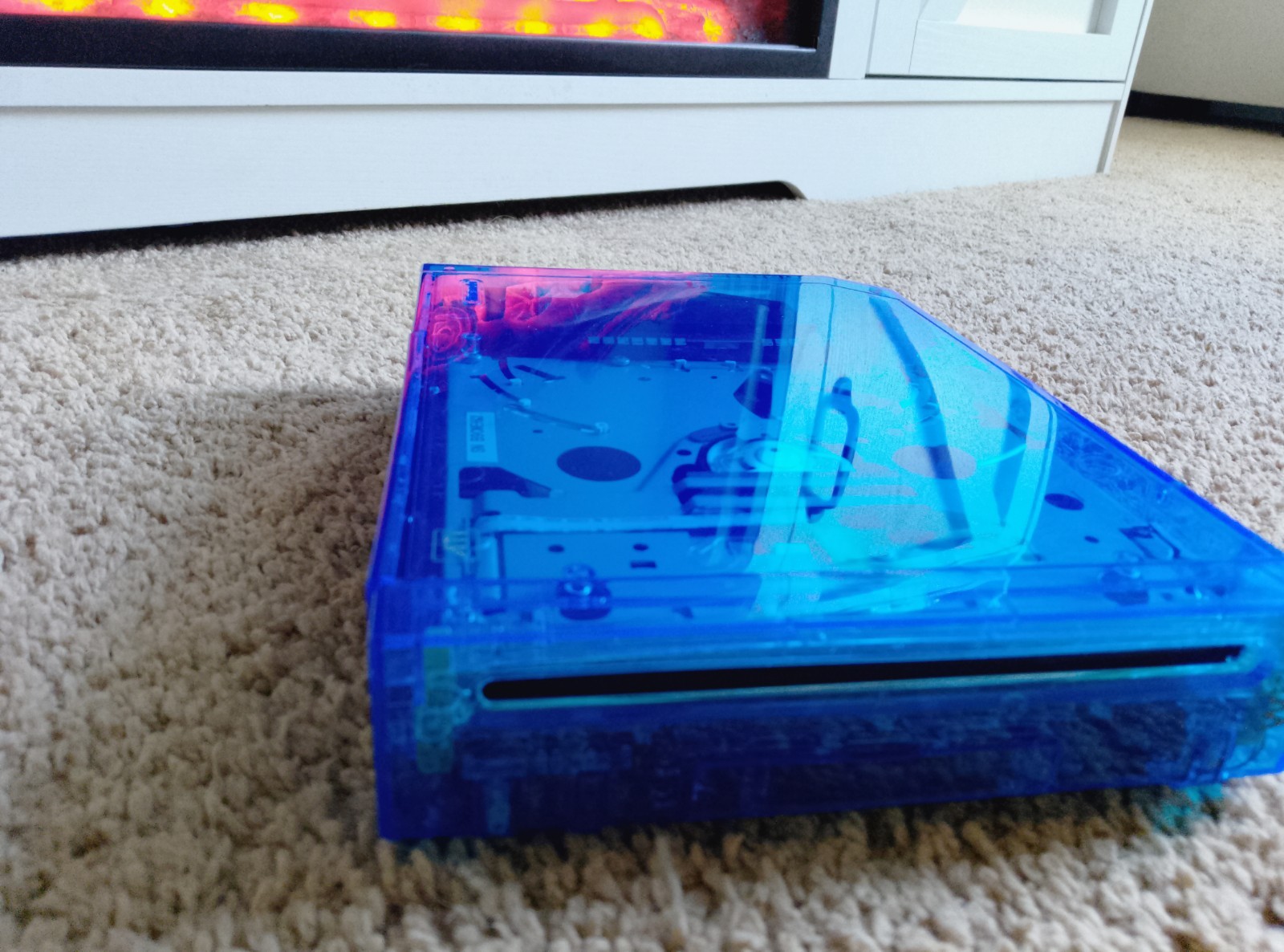 Custom Transparent Blue Wii Console Nintendo Wii Custom Wii Tested Working