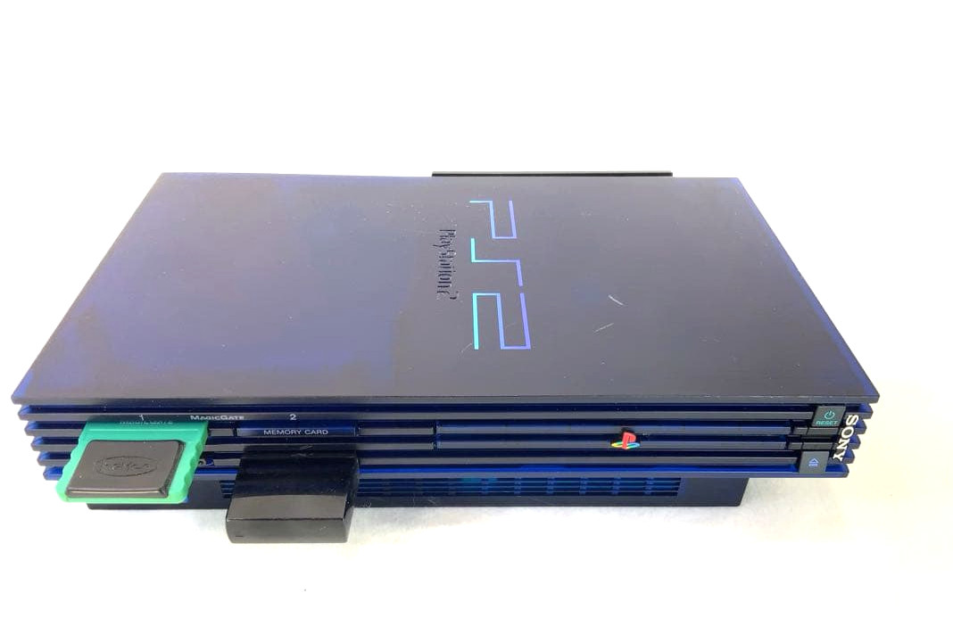 Sony Playstation2 SCPH-50000 Midnight Blue Console w/ Controller, Remote Control
