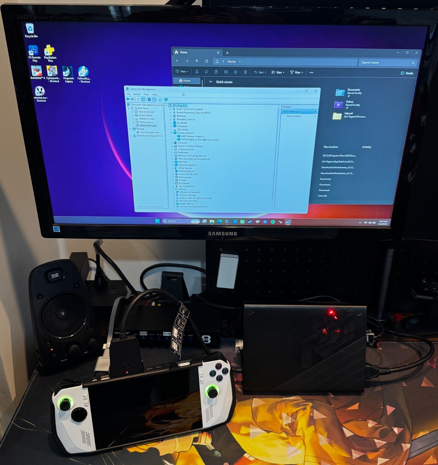 ASUS ROG Ally 2TB SSD + XG Mobile RTX 3080 eGPU Bundle Complete w/ Boxes