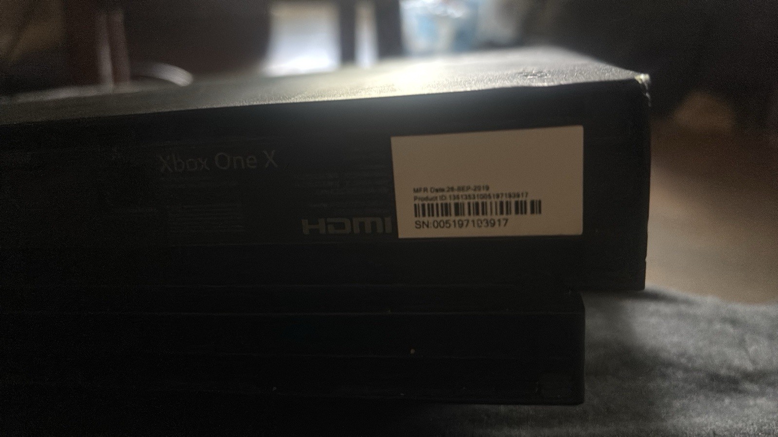 Microsoft Xbox One X 1TB Black Console Only 4K UHD Blu-Ray Compatible HDMI