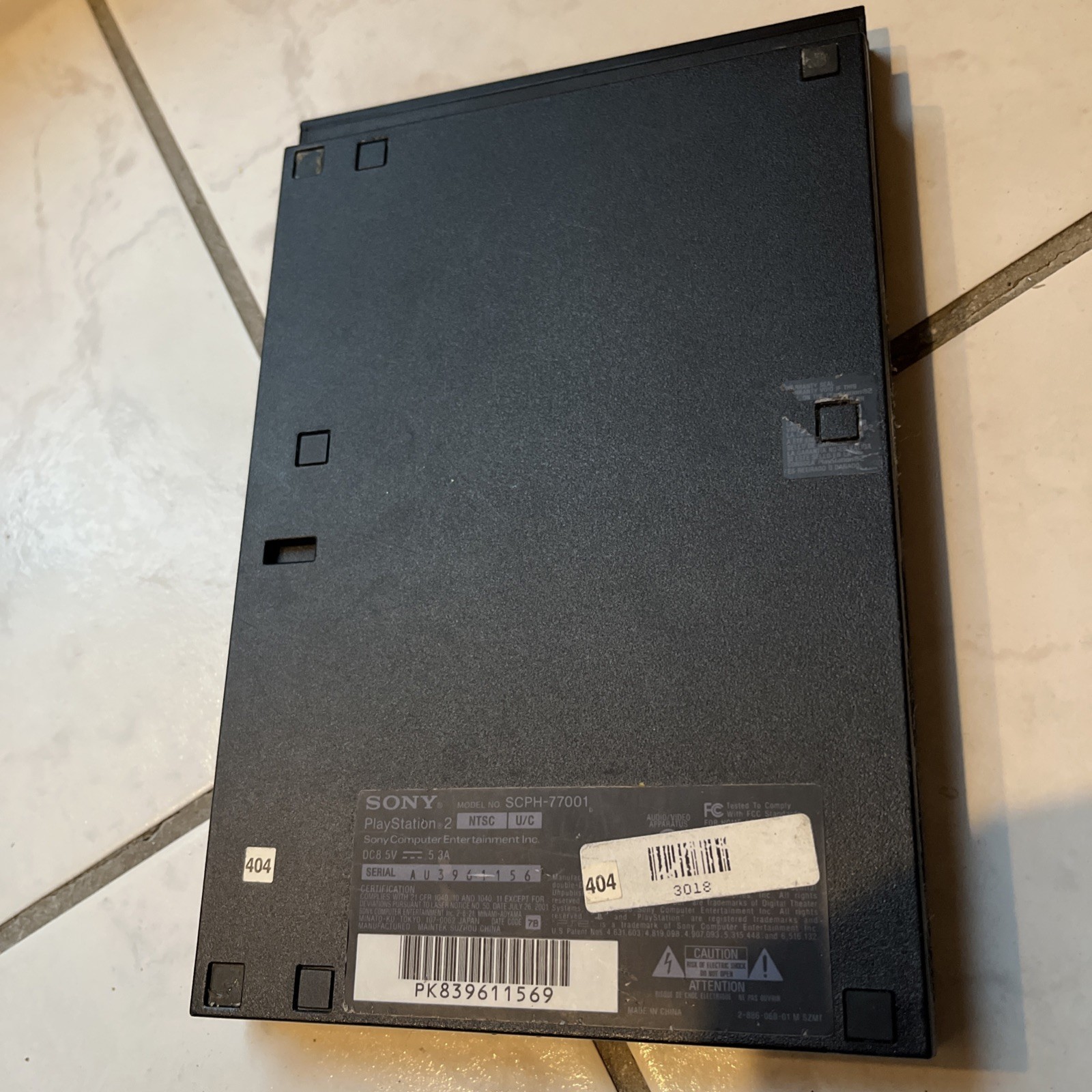 Sony PlayStation 2 Slim Line Version 77001 Console – Charcoal Black